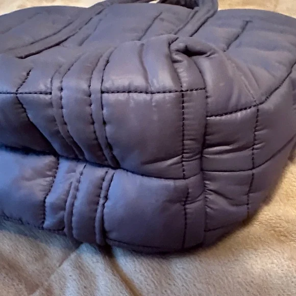 Michael Kors Quilted Navy Puffer Tote - Picture 7 of 7